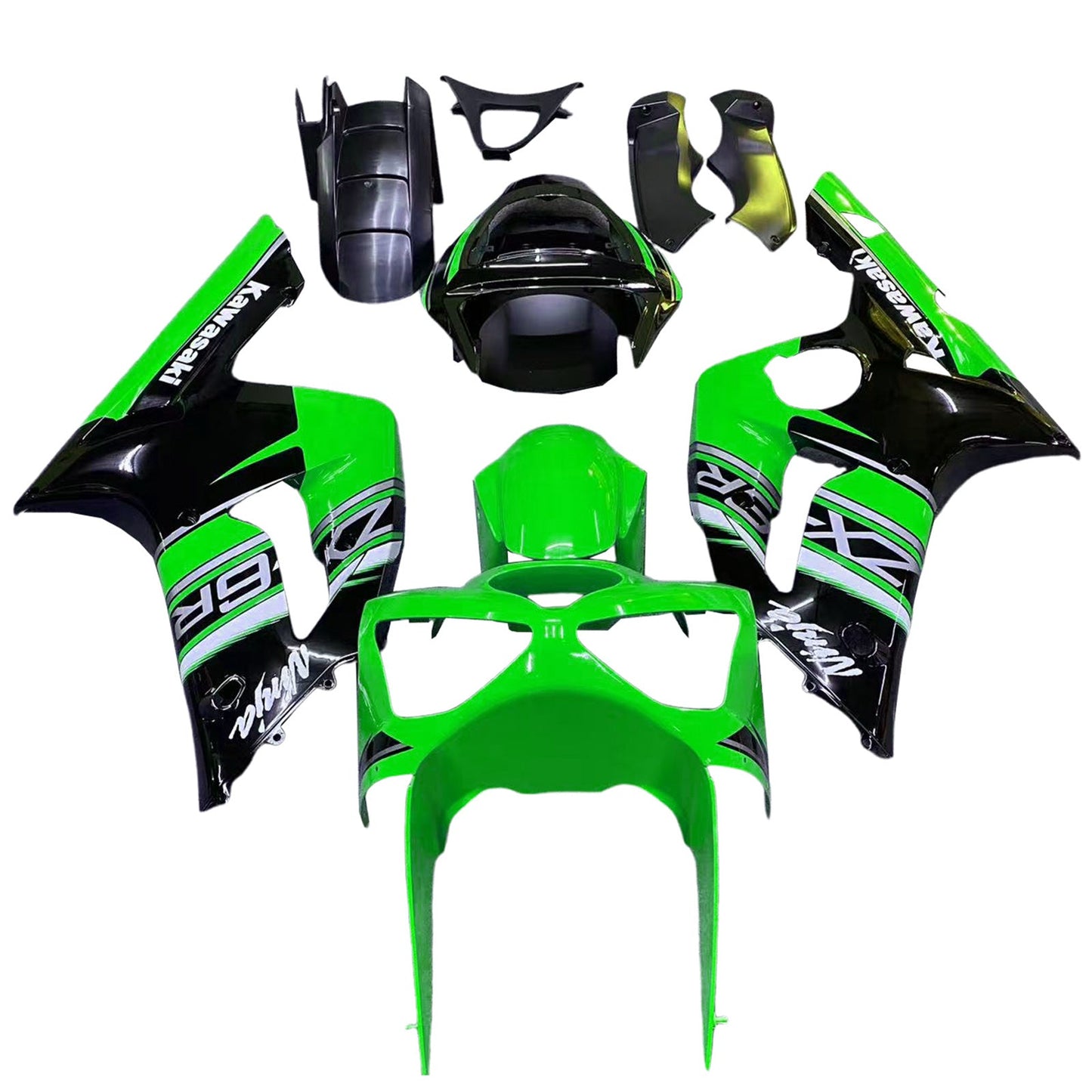 2003-2004 Kawasaki ZX6R 636 Fairing Kit Bodywork Plastic ABS