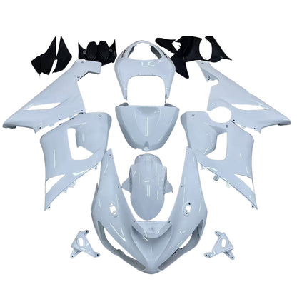 2005-2006 Fairings Kawasaki ZX6R 636 White ZX6R Ninja Generic