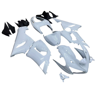 2005-2006 Fairings Kawasaki ZX6R 636 White ZX6R Ninja Generic
