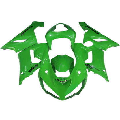 2005-2006 Fairings Kawasaki ZX6R ZX636 Green Ninja  Generic