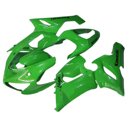 2005-2006 Fairings Kawasaki ZX6R ZX636 Green Ninja  Generic