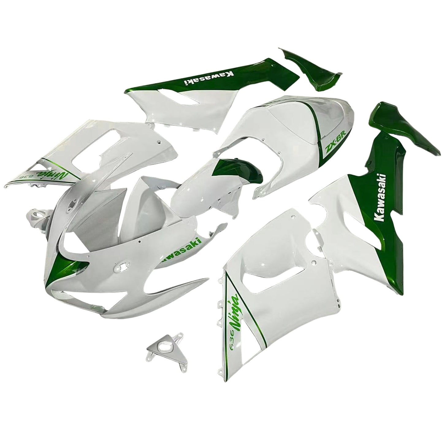 2005-2006 Kawasaki ZX6R 636 Fairing Kit Bodywork Plastic ABS