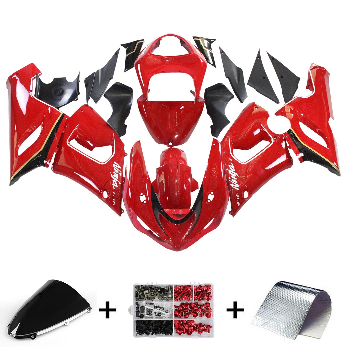 2005-2006 Fairing Kit For Kawasaki ZX6R 636 Generic