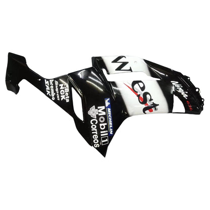 2007-2008 Fairings Kawasaki ZX6R ZX636 Black White West Ninja  Generic