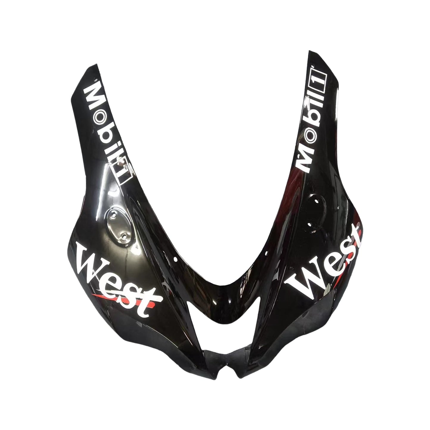 2007-2008 Fairings Kawasaki ZX6R ZX636 Black White West Ninja  Generic