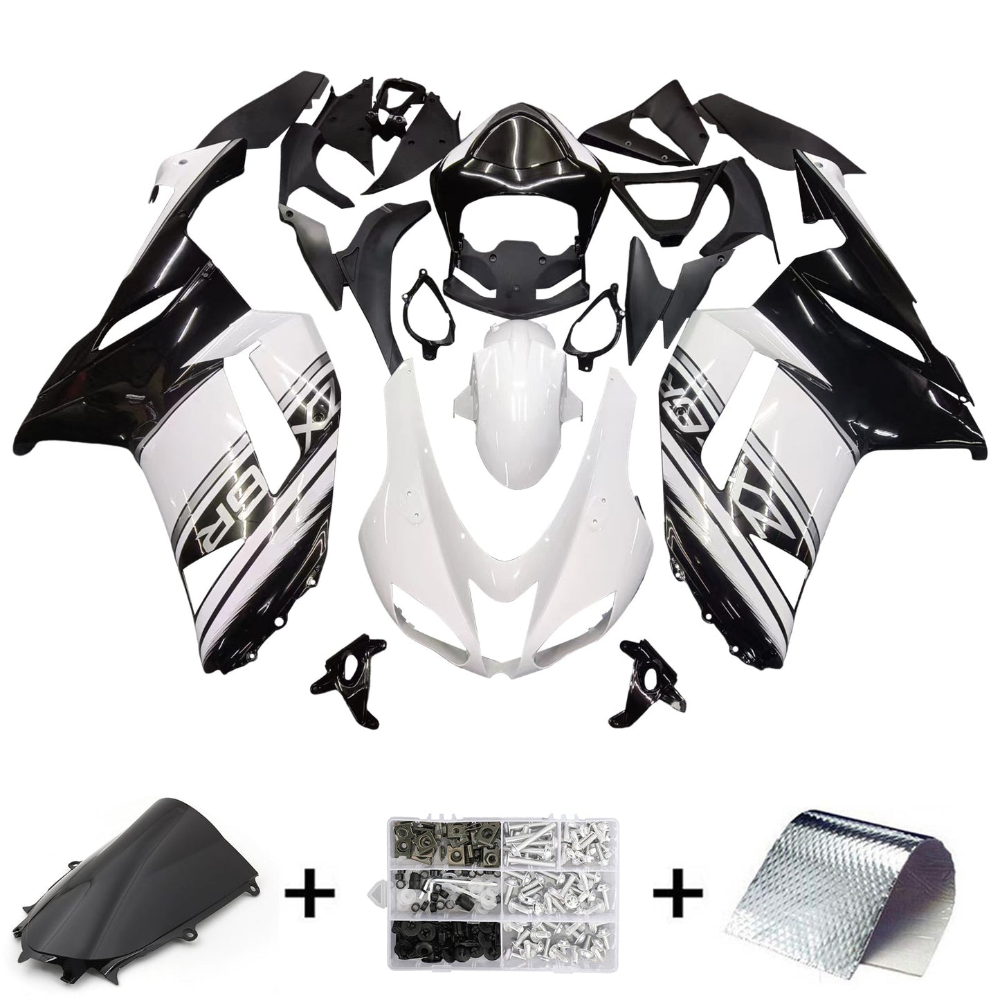 2009-2012 Kawasaki ZX6R 636 Fairing Kit Bodywork Plastic ABS