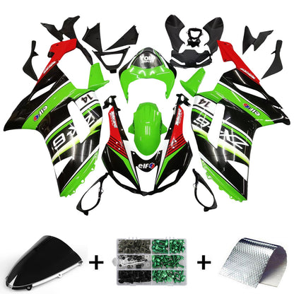 2007-2008 Kawasaki ZX6R 636 Fairing Kit Bodywork Plastic ABS