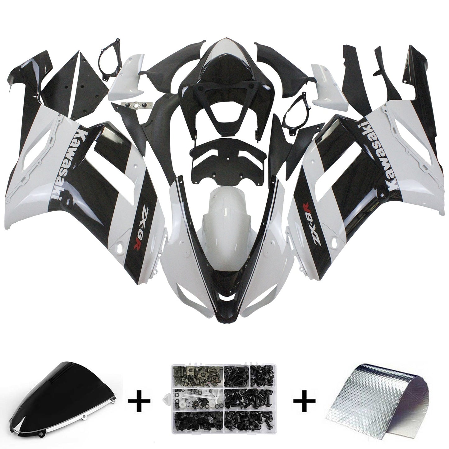 2007-2008 Fairing Kit For Kawasaki ZX6R 636 Generic