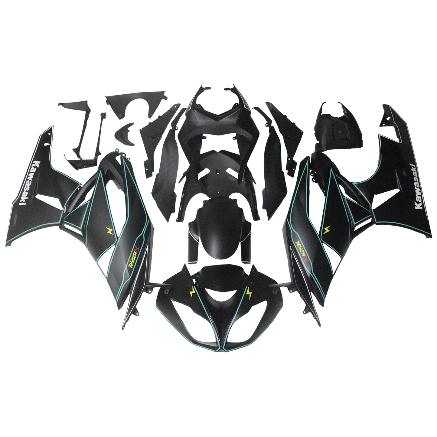 2009-2012 Kawasaki ZX6R 636 Fairing Kit Bodywork Plastic ABS