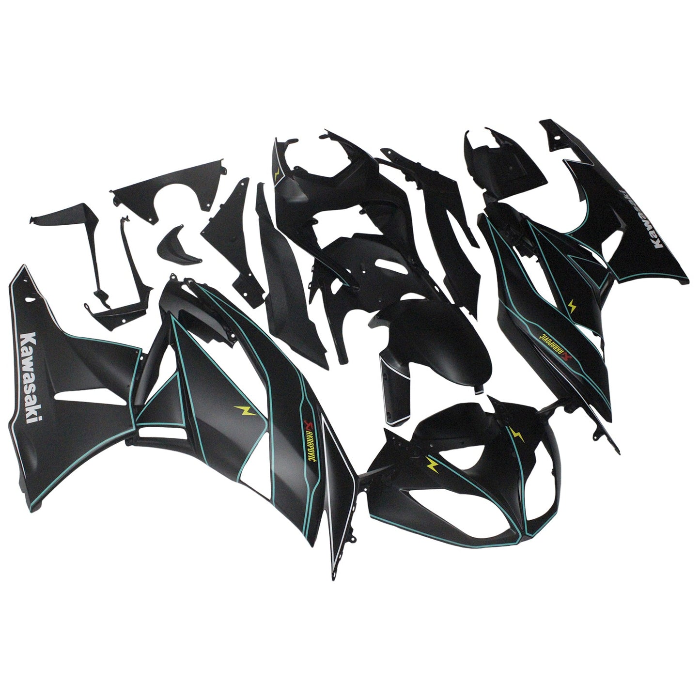 2009-2012 Kawasaki ZX6R 636 Fairing Kit Bodywork Plastic ABS