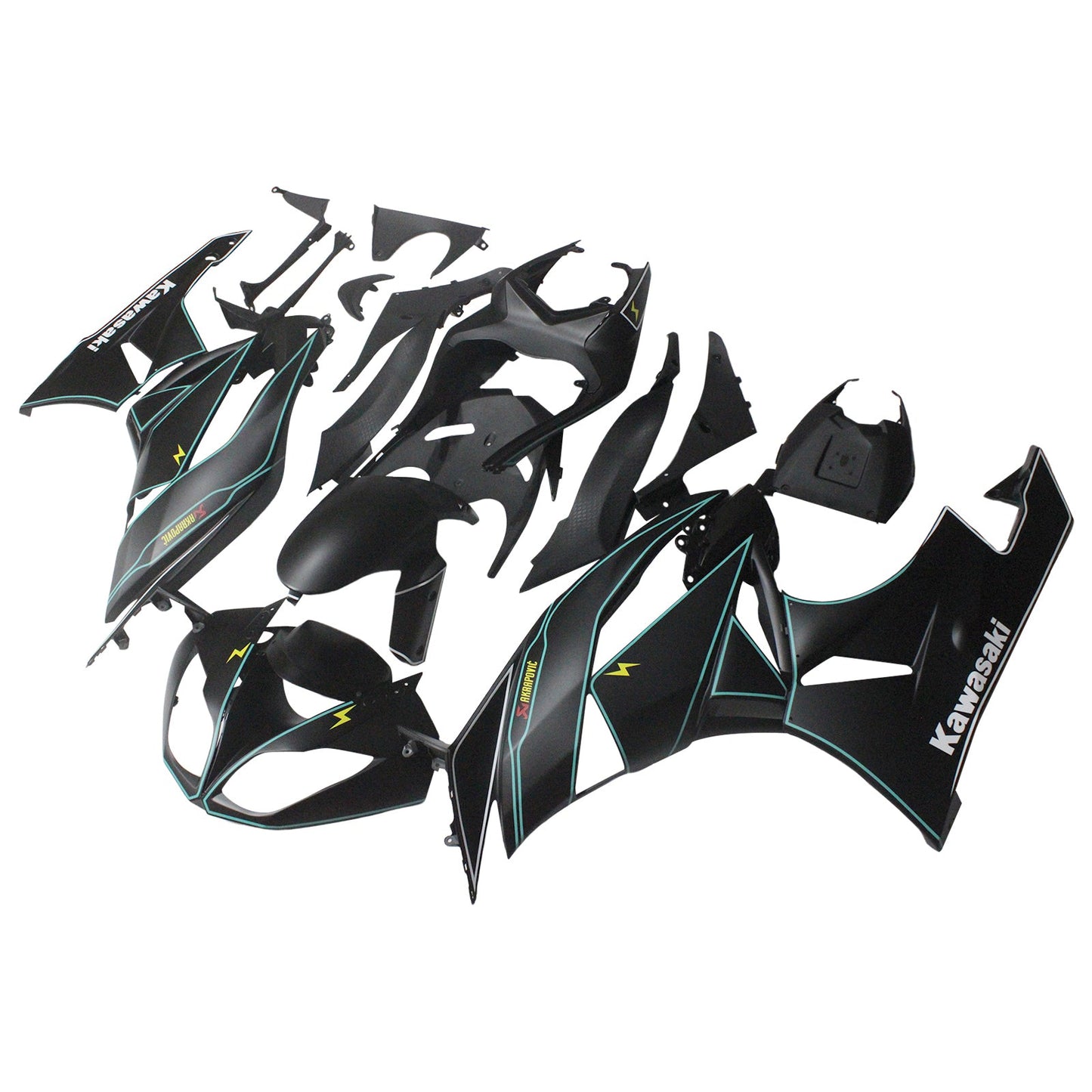 2009-2012 Kawasaki ZX6R 636 Fairing Kit Bodywork Plastic ABS
