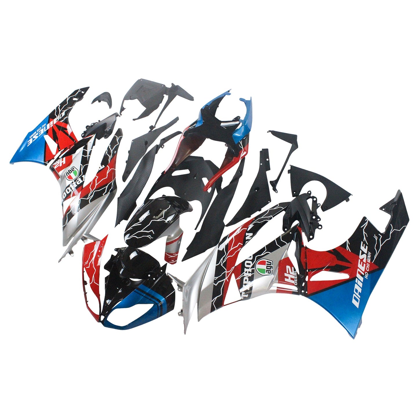 2009-2012 Kawasaki ZX6R 636 Fairing Kit Bodywork Plastic ABS