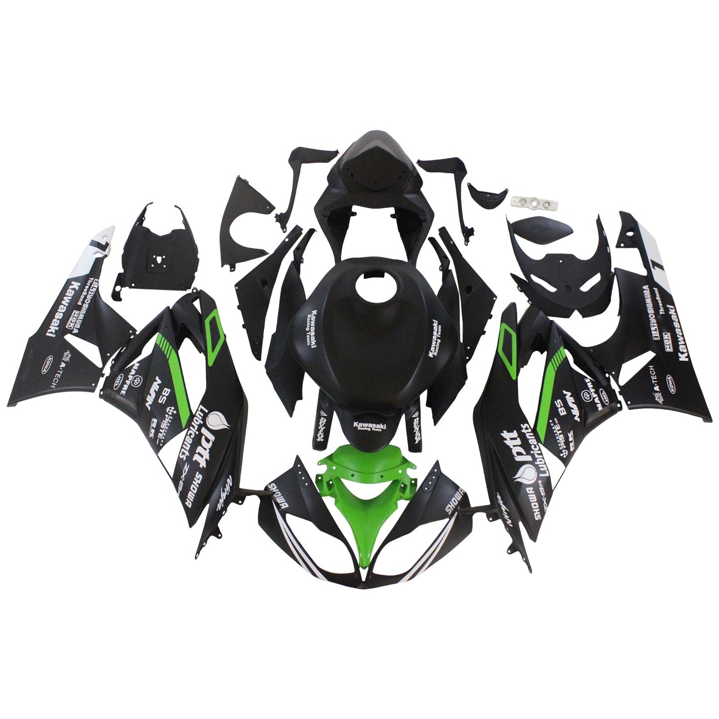 2009-2012 Kawasaki ZX6R 636 Fairing Kit Bodywork Plastic ABS