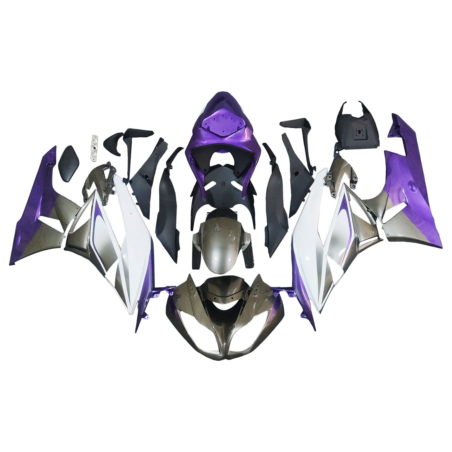 2009-2012 Kawasaki ZX6R 636 Fairing Kit Bodywork Plastic ABS