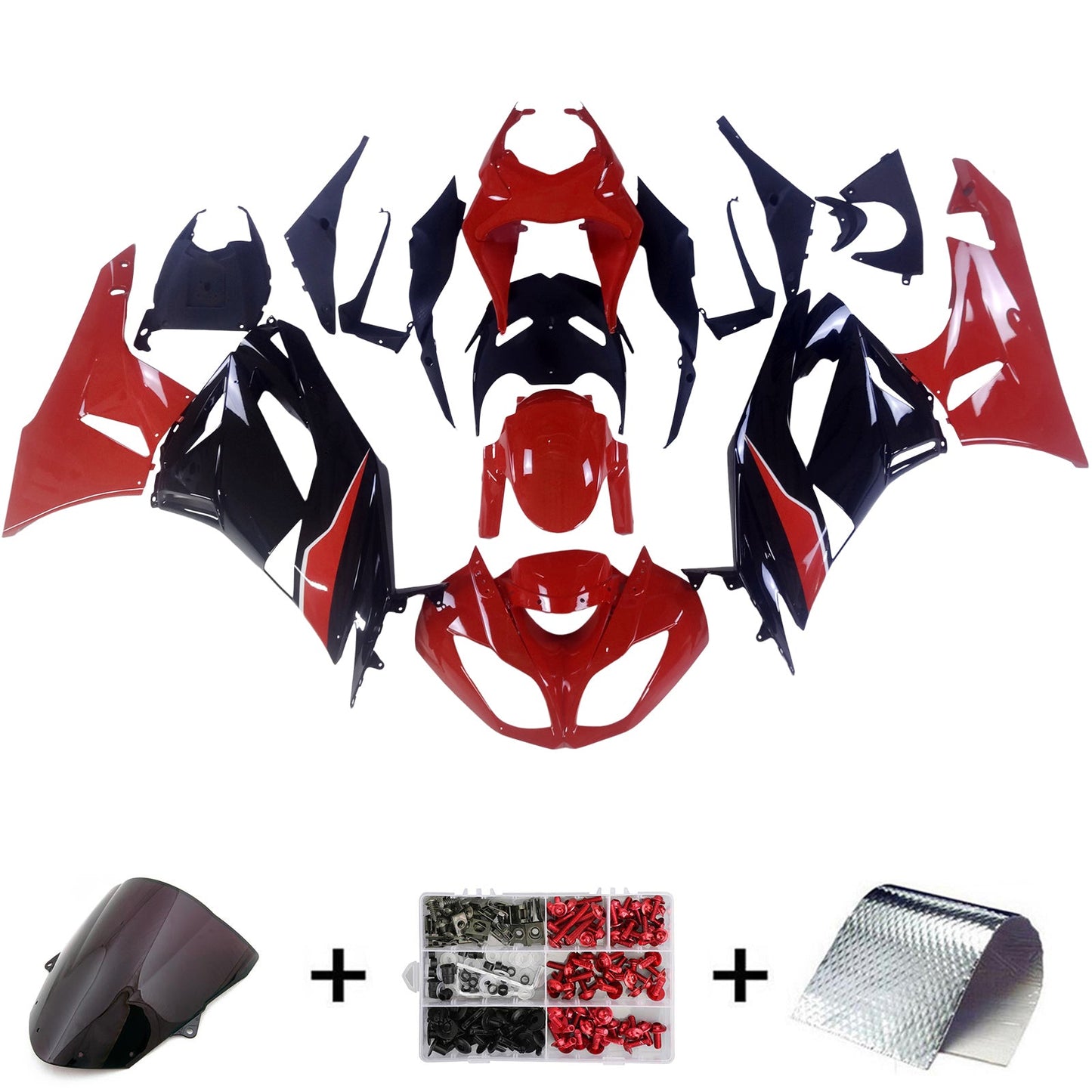 2009-2012 Kawasaki ZX6R 636 Fairing Kit Bodywork Plastic ABS