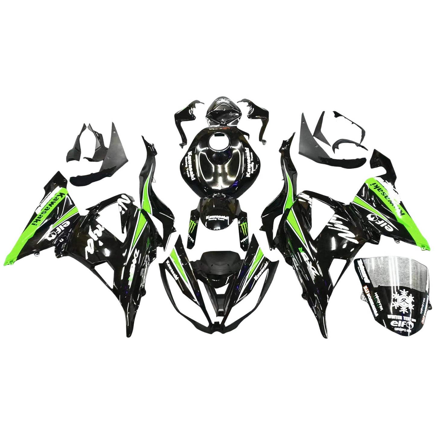 2013-2018 Kawasaki ZX6R 636 Fairing Kit Bodywork Plastic ABS