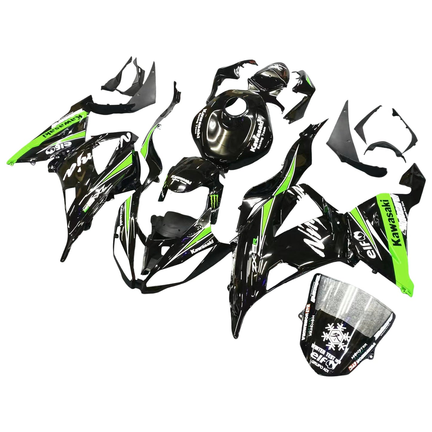 2013-2018 Kawasaki ZX6R 636 Fairing Kit Bodywork Plastic ABS