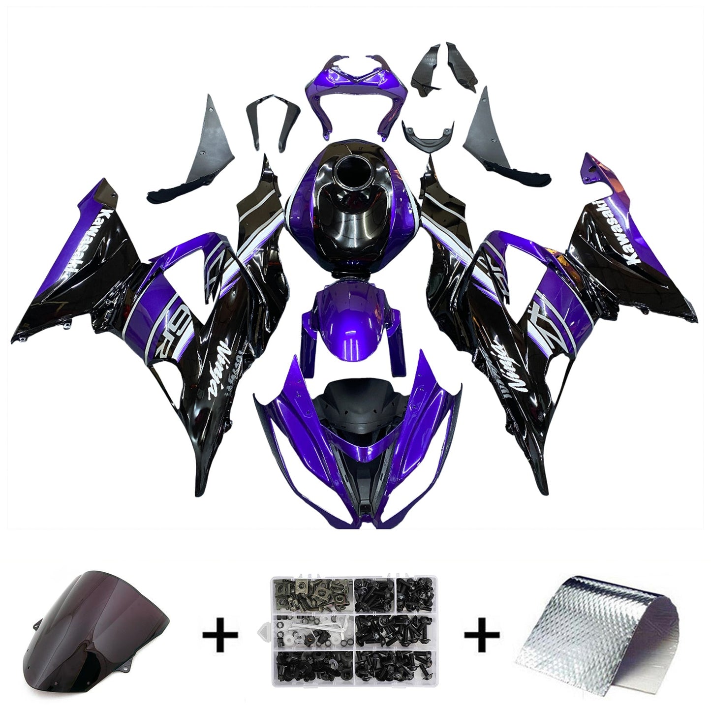 2013-2018 Kawasaki ZX6R 636 Fairing Kit Bodywork Plastic ABS
