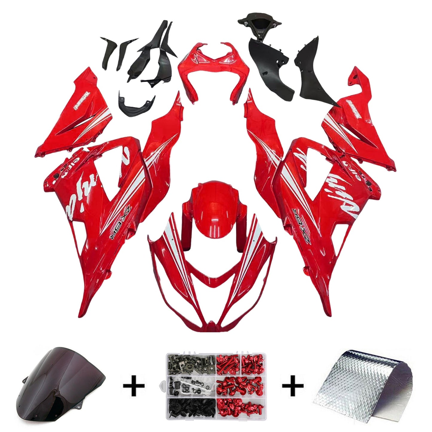 2013-2018 Kawasaki ZX6R 636 Fairing Kit Bodywork Plastic ABS