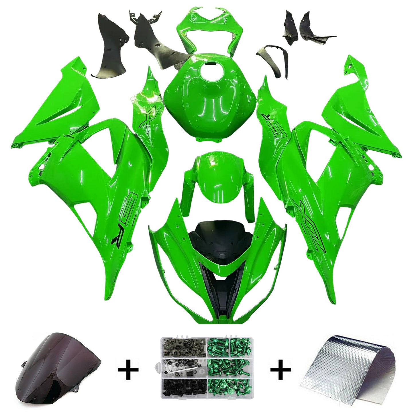 2013-2018 Kawasaki ZX6R 636 Fairing Kit Bodywork Plastic ABS