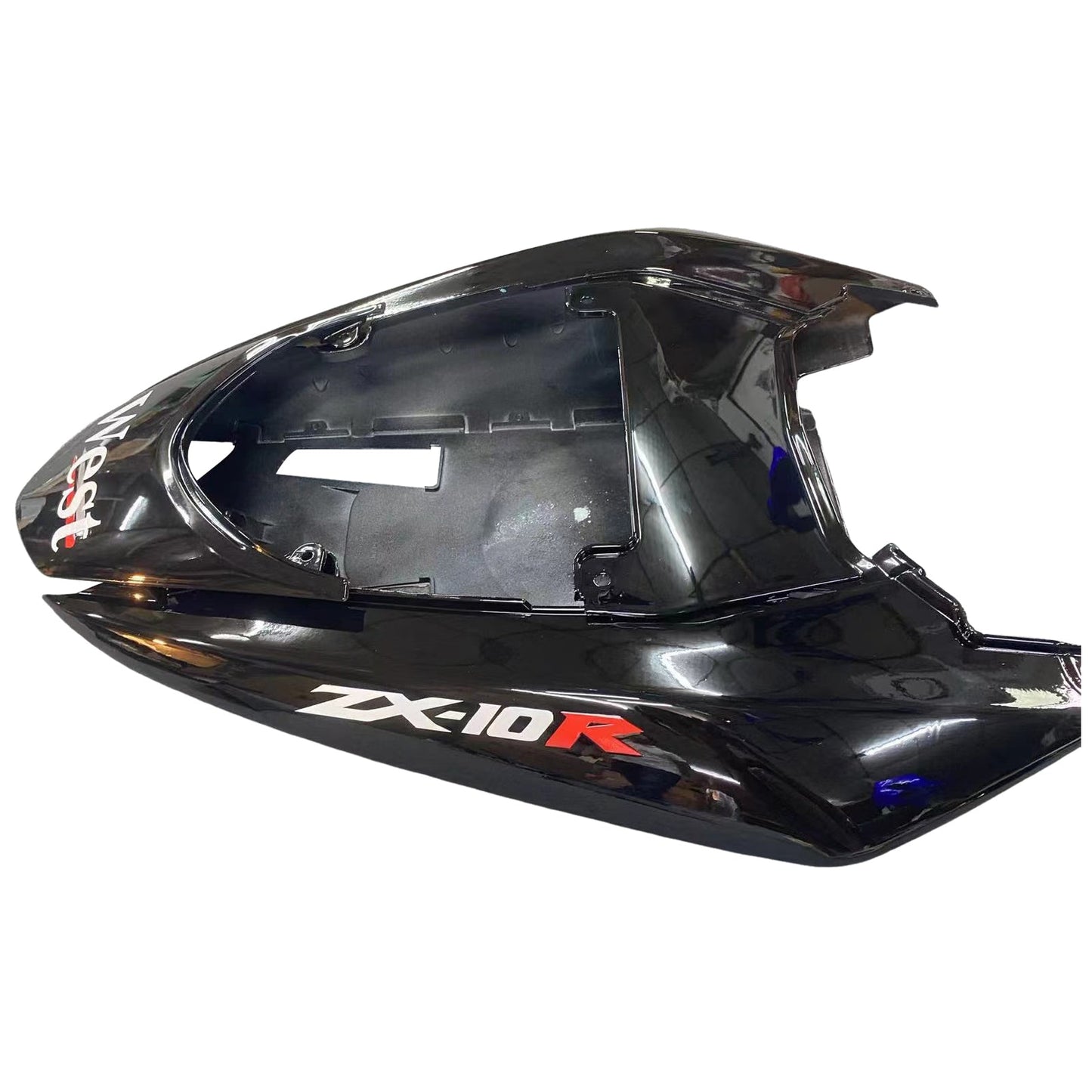 2004-2005 Fairings Kawasaki ZX 10R Black White West Ninja