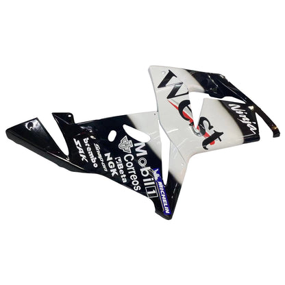 2004-2005 Fairings Kawasaki ZX 10R Black White West Ninja