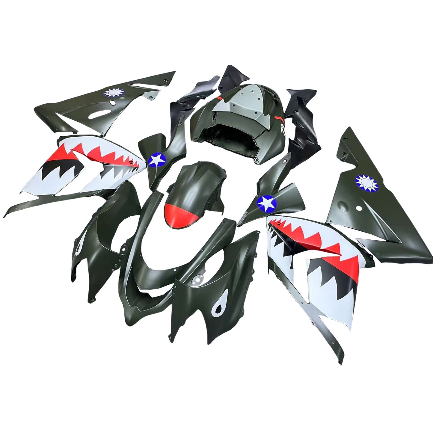 2004-2005 Kawasaki ZX10R Fairing Kit Bodywork Plastic ABS