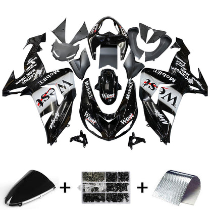2006-2007 Fairings Kawasaki ZX 10R Black White West