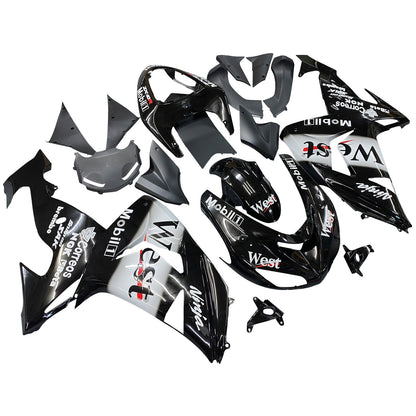 2006-2007 Fairings Kawasaki ZX 10R Black White West