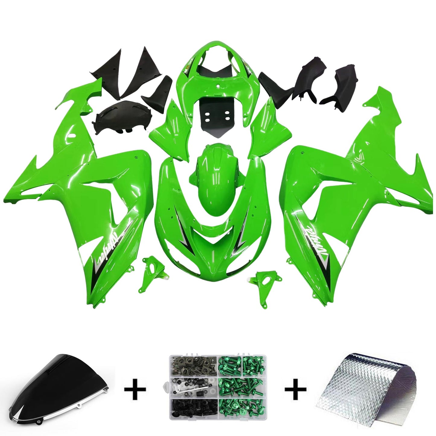 2006-2007 Kawasaki ZX10R Fairing Kit Bodywork Plastic ABS
