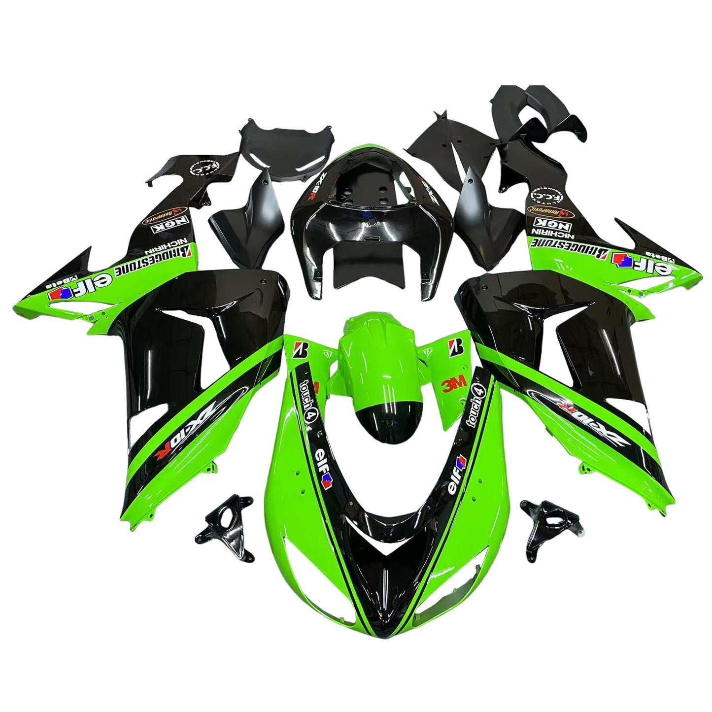 2006-2007 Kawasaki ZX10R Fairing Kit Bodywork Plastic ABS