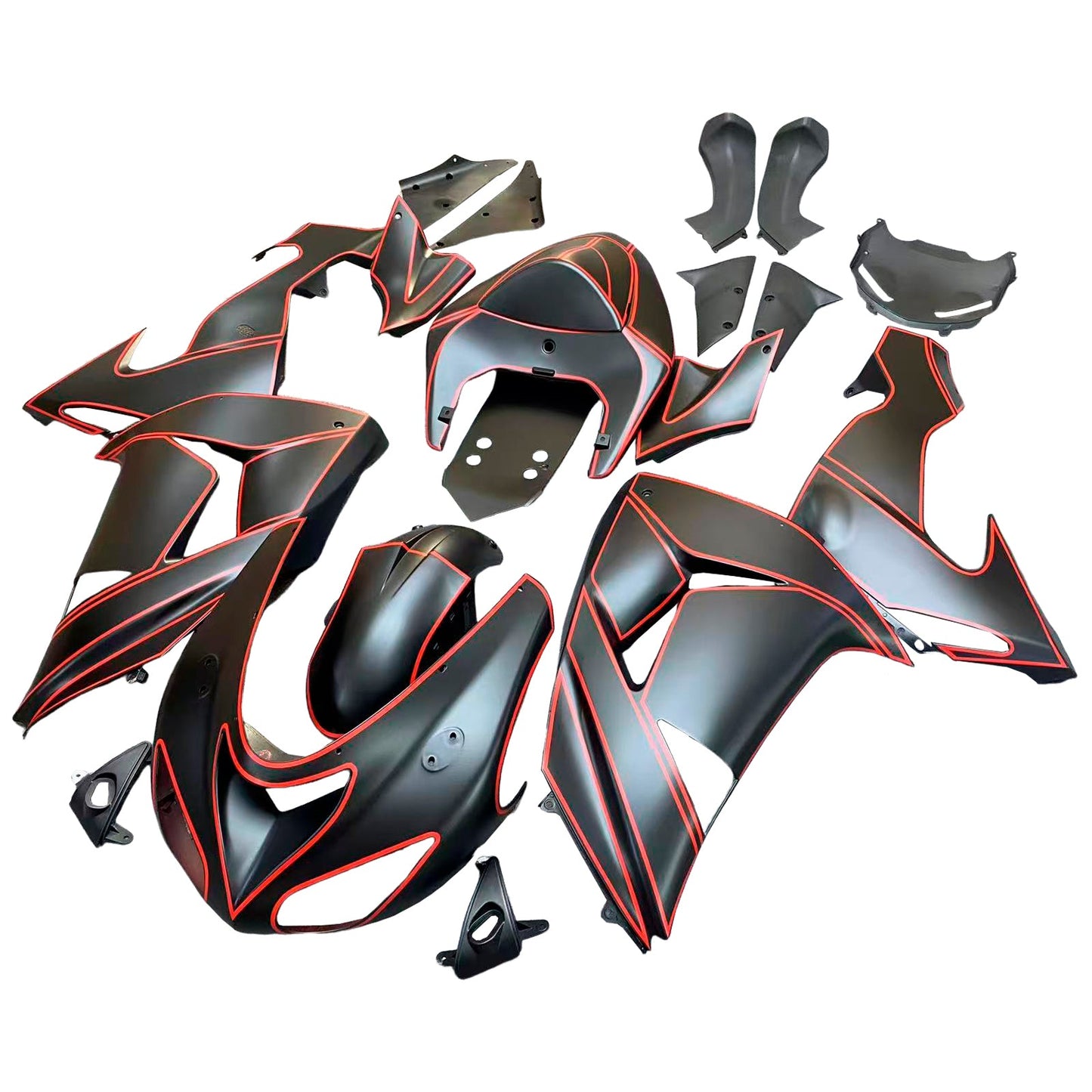 2006-2007 Kawasaki ZX10R Fairing Kit Bodywork Plastic ABS