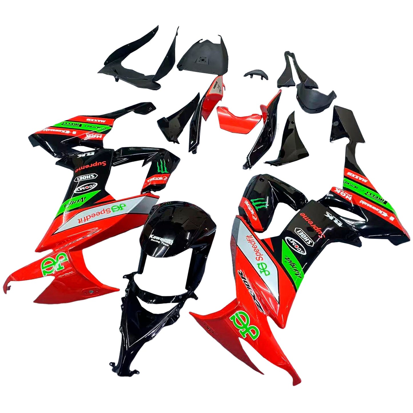 2008-2010 Kawasaki ZX10R Fairing Kit Bodywork Plastic ABS