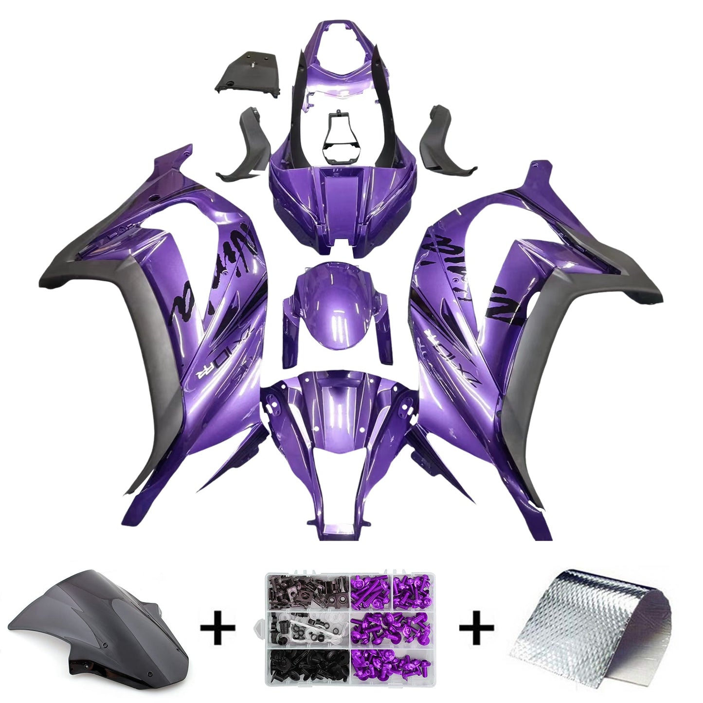 2011-2015 Kawasaki ZX10R Fairing Kit Bodywork Plastic ABS