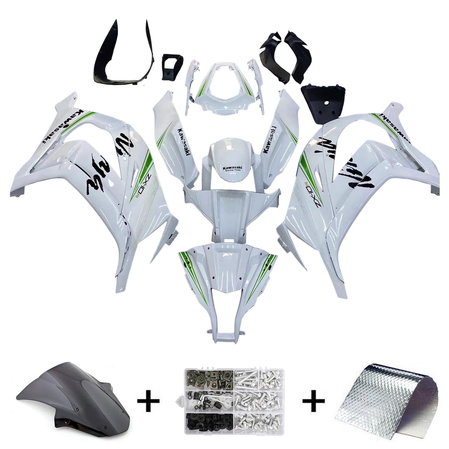 2011-2015 Kawasaki ZX10R Fairing Kit Bodywork Plastic ABS