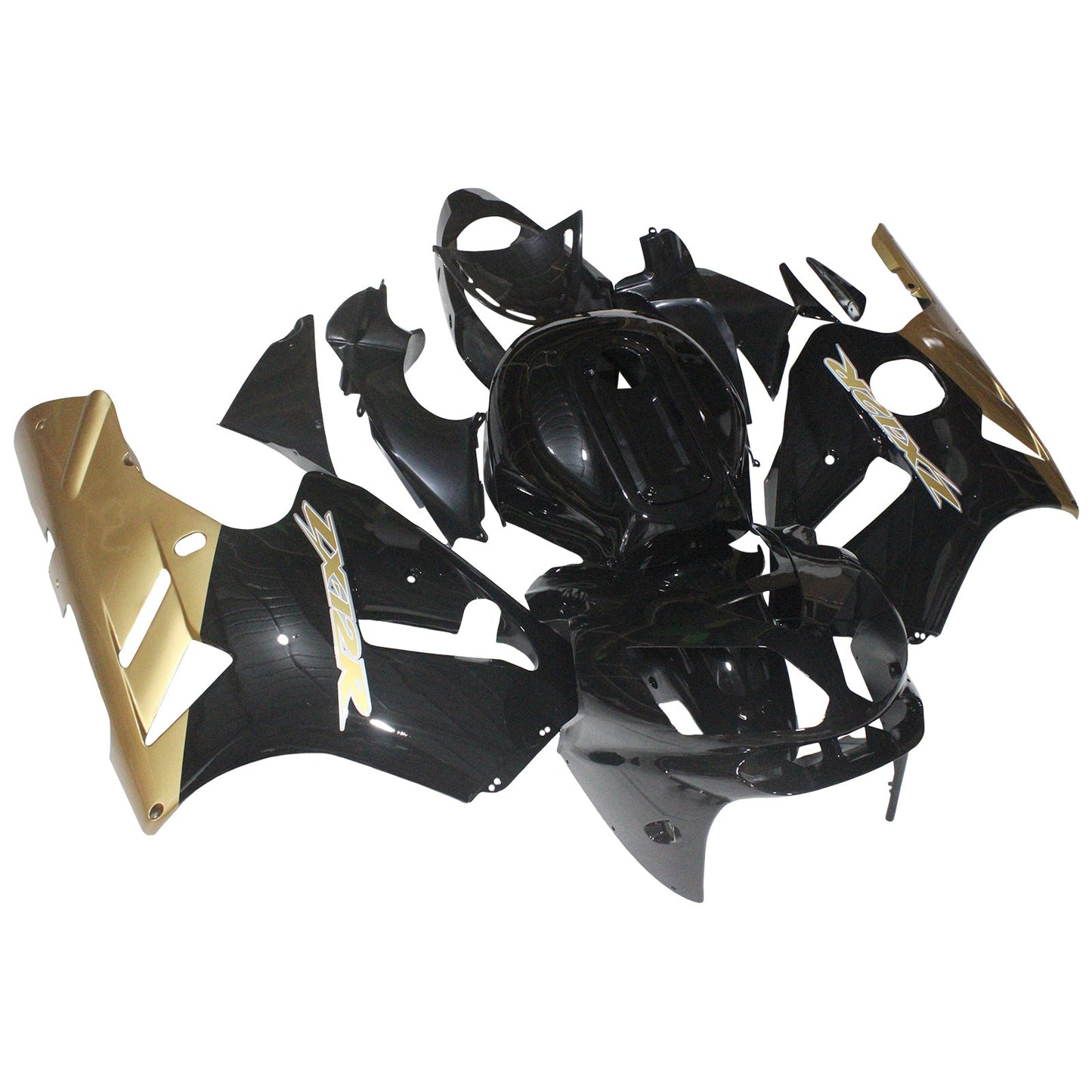 2002-2005 Fairings Kawasaki ZX12R Ninja Black & Gold ZX12R Generic