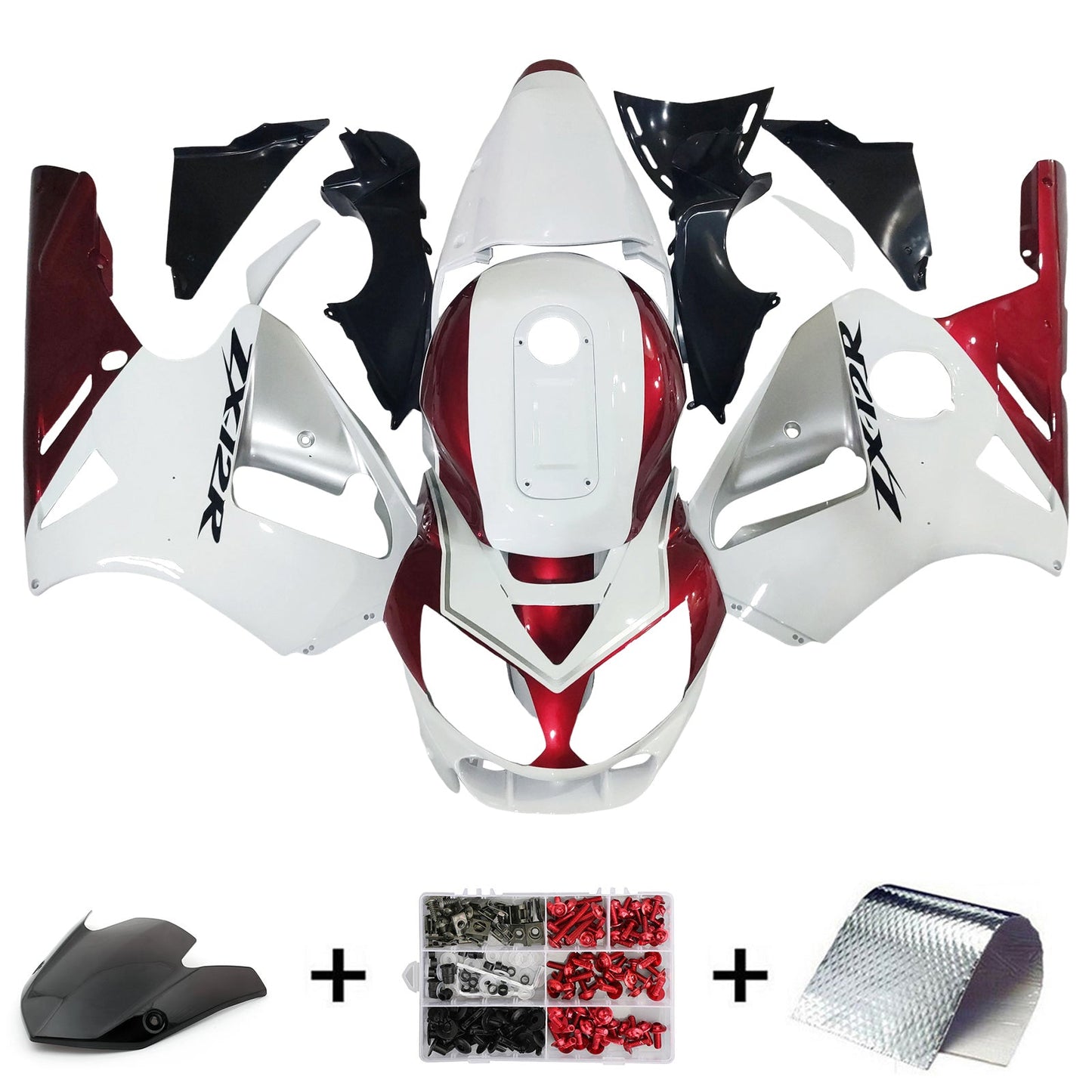 2002-2005 Kawasaki ZX12R Fairing Kit Bodywork Plastic ABS