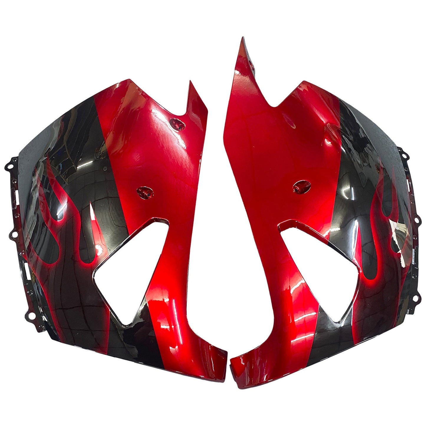 2006-2011 Fairings Kawasaki ZX14R Black & Red Flame Ninja  Generic
