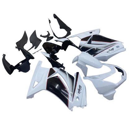 2008-2012 Fairings Kawasaki ZX250R EX250 White Black Ninja ZX250  Generic
