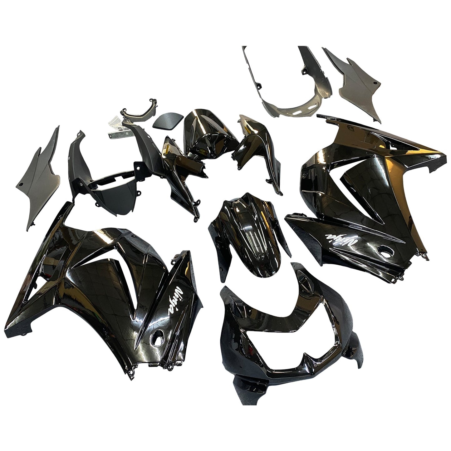 2008-2012 Fairings Kawasaki ZX250R EX250 Black Ninja ZX250  Generic