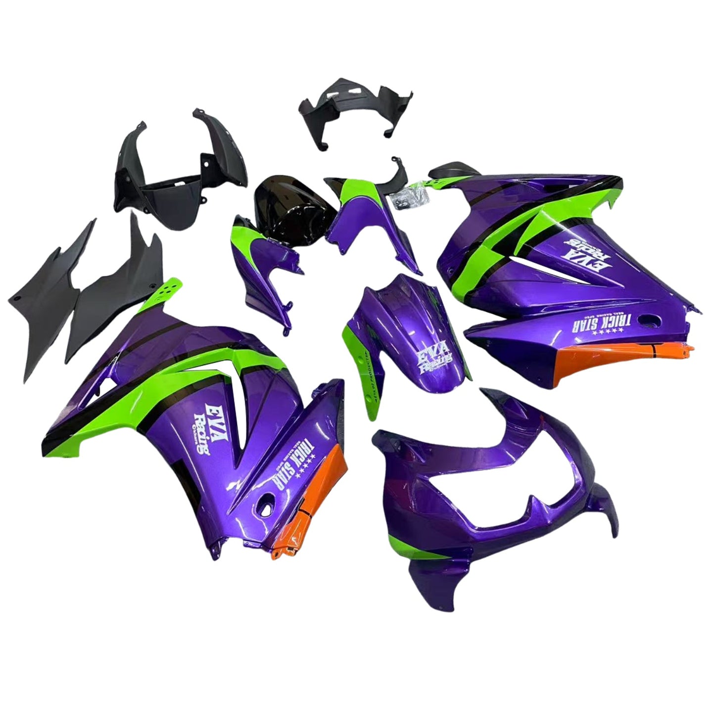 2008-2012 Kawasaki EX250 Ninja250R Fairing Kit Bodywork Plastic ABS