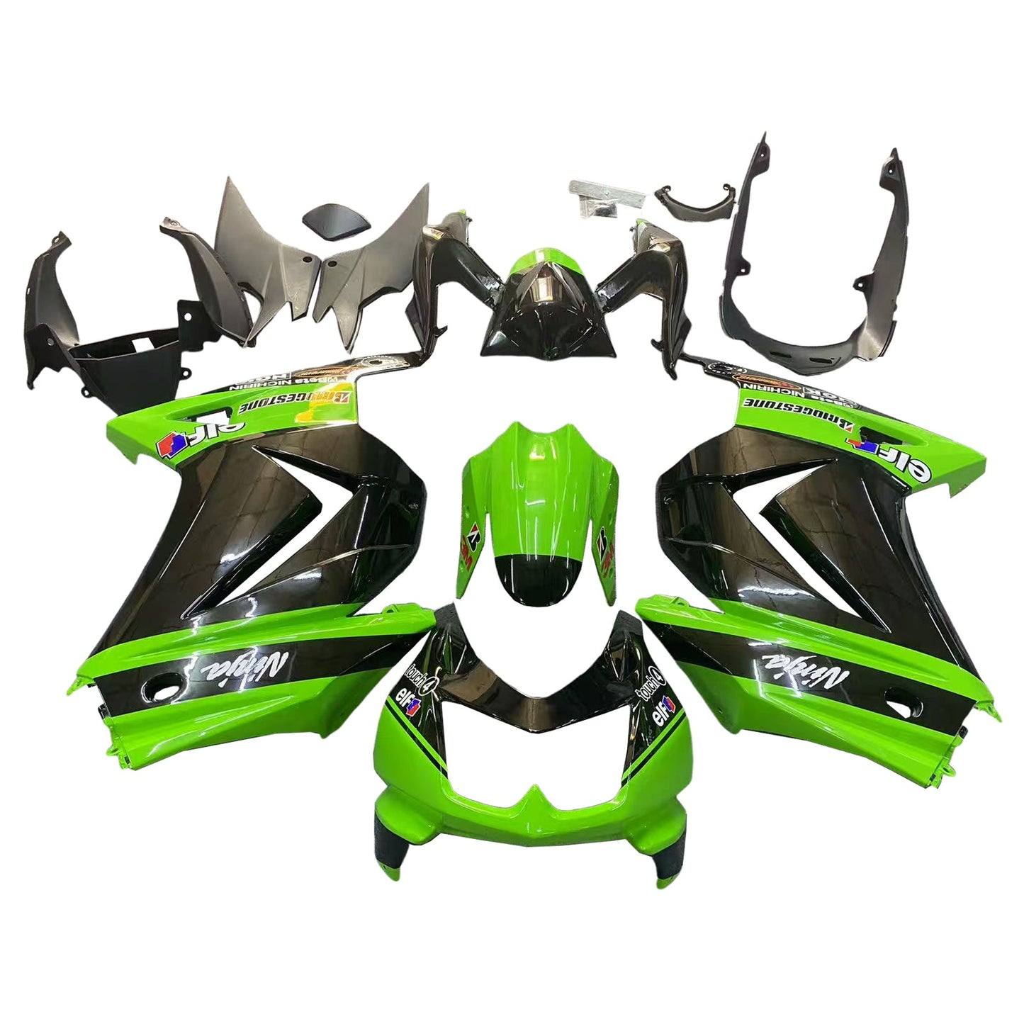 2008-2012 Kawasaki EX250 Ninja250R Fairing Kit Bodywork Plastic ABS