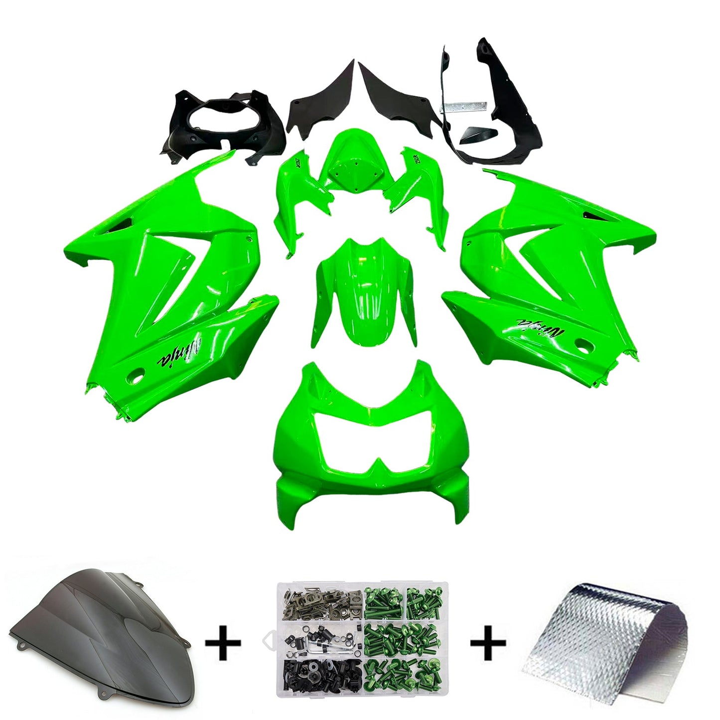 2008-2012  Kawasaki EX250 Ninja250R Fairing Kit Bodywork Plastic ABS