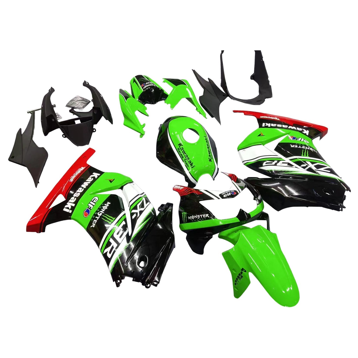 2008-2012 Kawasaki EX250 Ninja250R Fairing Kit Bodywork Plastic ABS
