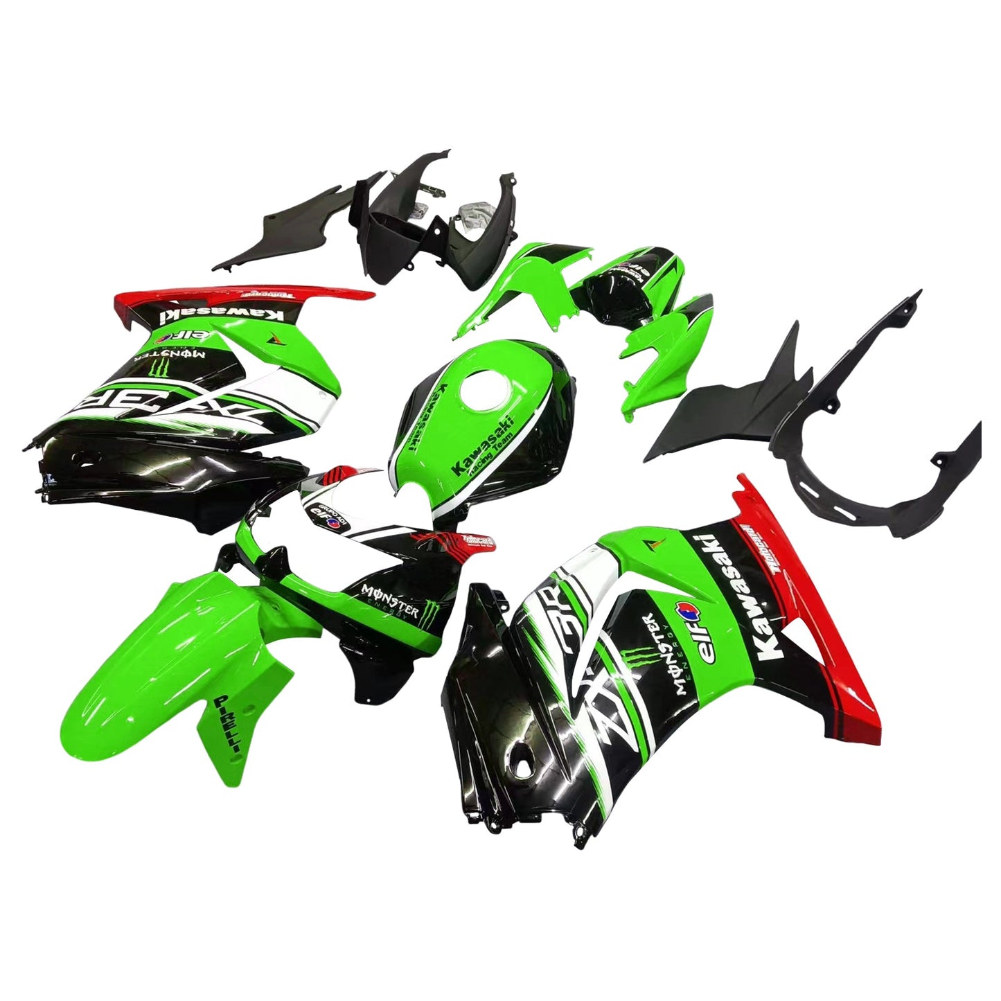 2008-2012 Kawasaki EX250 Ninja250R Fairing Kit Bodywork Plastic ABS