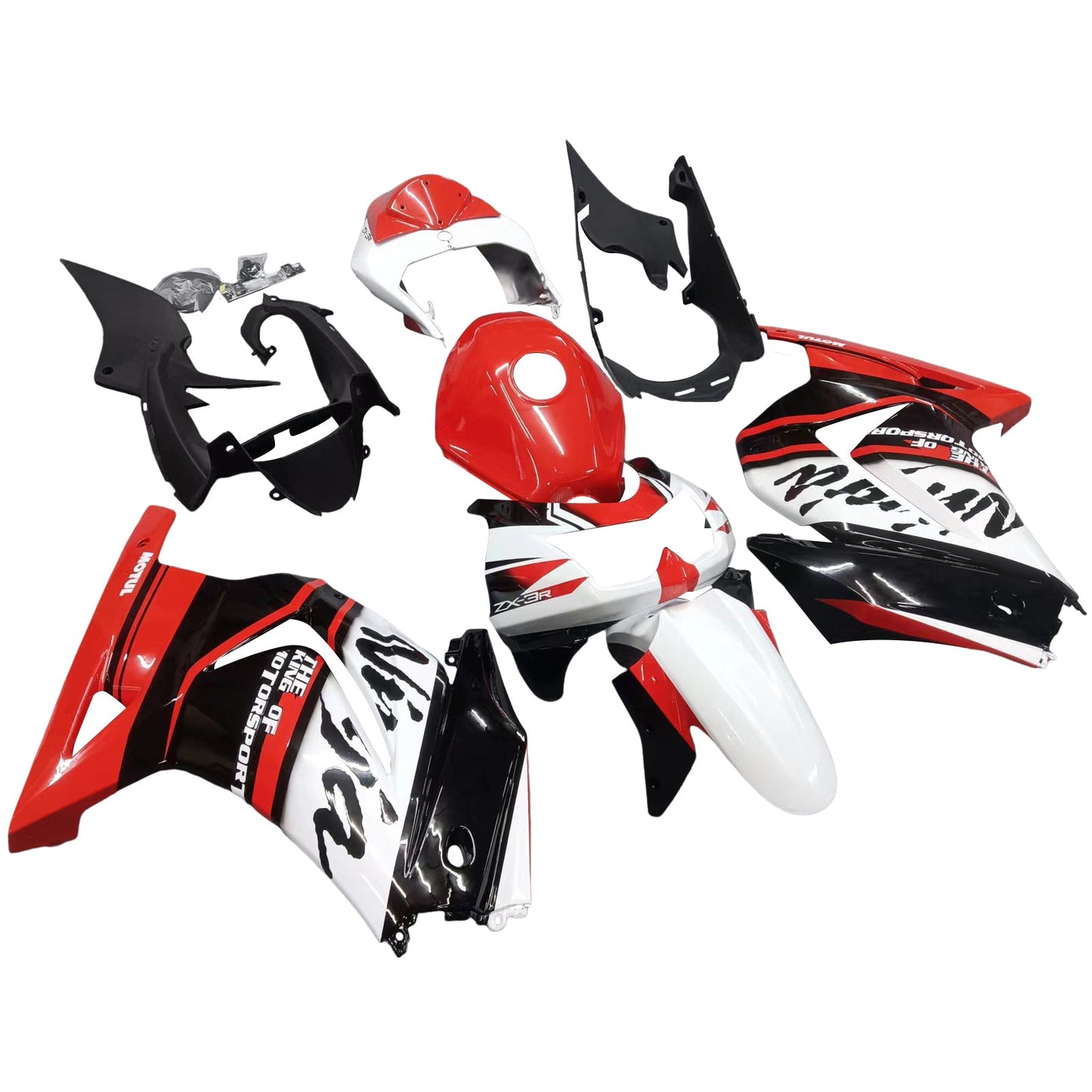 2008-2012 Kawasaki EX250 Ninja250R Fairing Kit Bodywork Plastic ABS