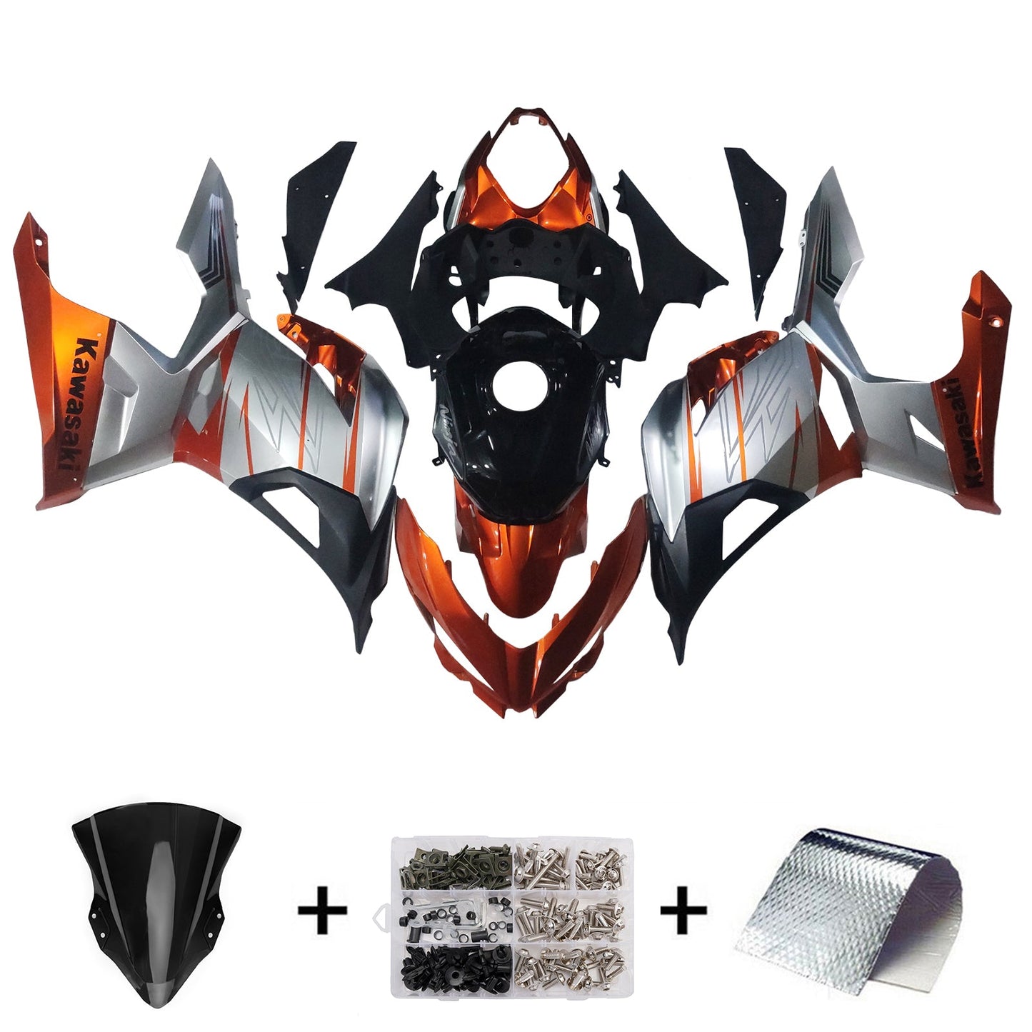 2018-2024 Kawasaki EX400 Ninja400 Fairing Kit Bodywork Plastic ABS