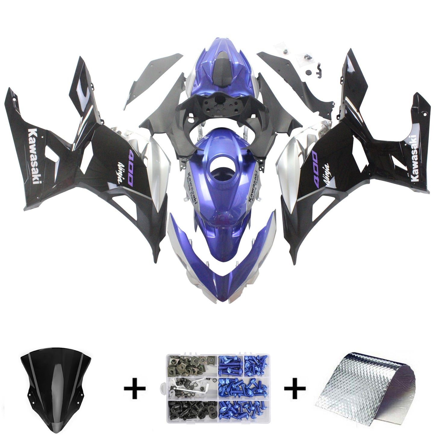 2018-2024 Kawasaki EX400 Ninja400 Fairing Kit Bodywork Plastic ABS