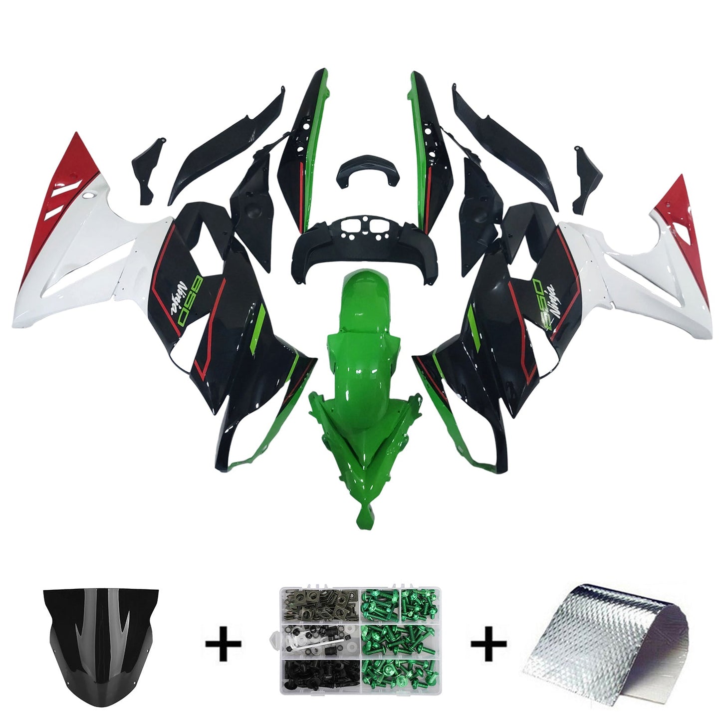 2009-2011 Kawasaki Ninja 650 ER-6F EX650 04# Fairing Kit Plastic
