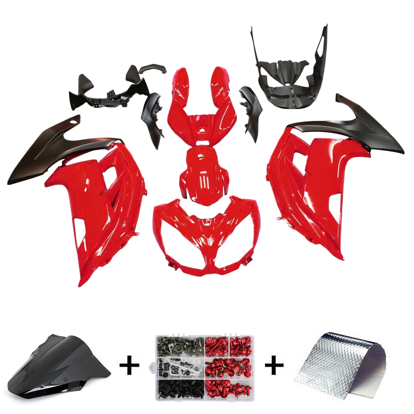2012-2016  Fairing Kit Plastic for Kawasaki Ninja 650 ER-6F EX650 02# Generic